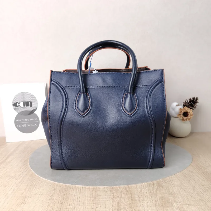 CELINE Top Handle Bag Luggage Phantom Navy Calfskin Medium30 × 24 × 28 cm — cover view 5 of 5