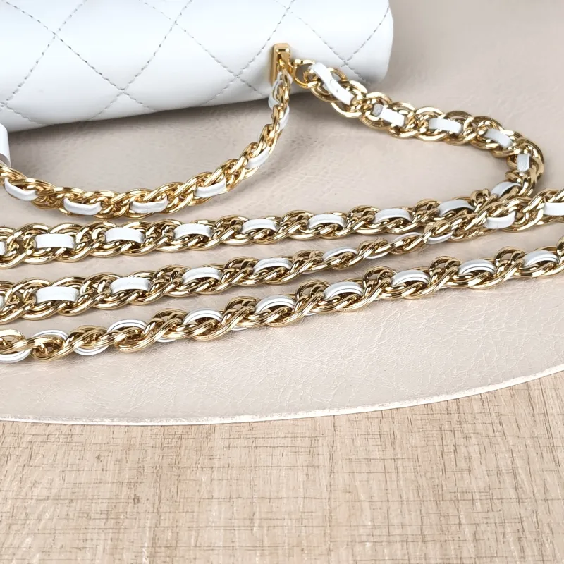 Chanel Crossbody Bag Woven Blue Lambskin One Size 20 × 5 × 13 cm — detail view 11 of 14