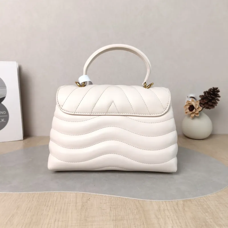 Louis Vuitton Crossbody Bag New Wave Hold Me Top Handle Bag White Calfskin One Size 23 × 10 × 15 cm — cover view 3 of 5