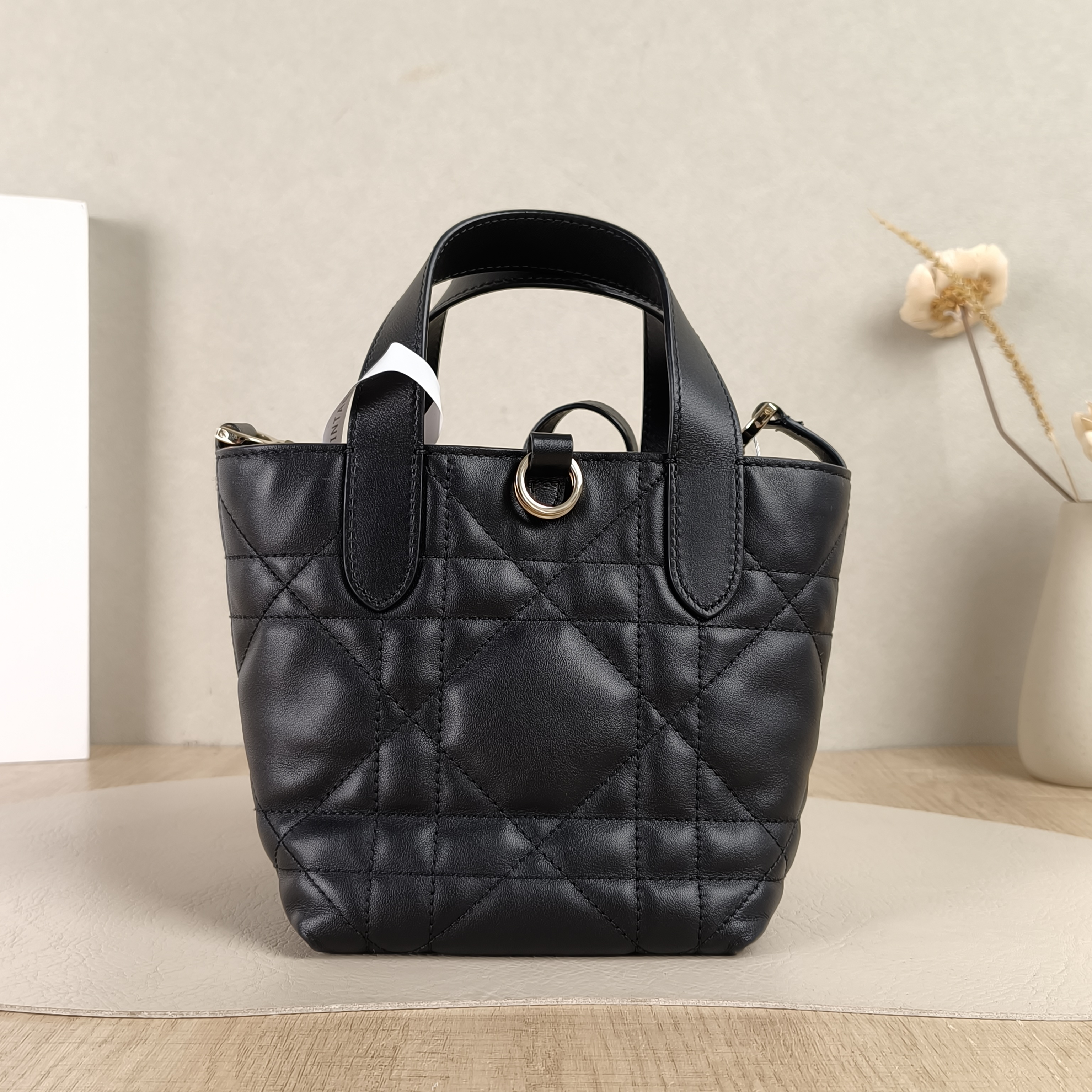 DIOR Shoulder Bag TOUJOURS Edition Black Calfskinmini13 × 12 × 15 cm — cover view 5 of 6