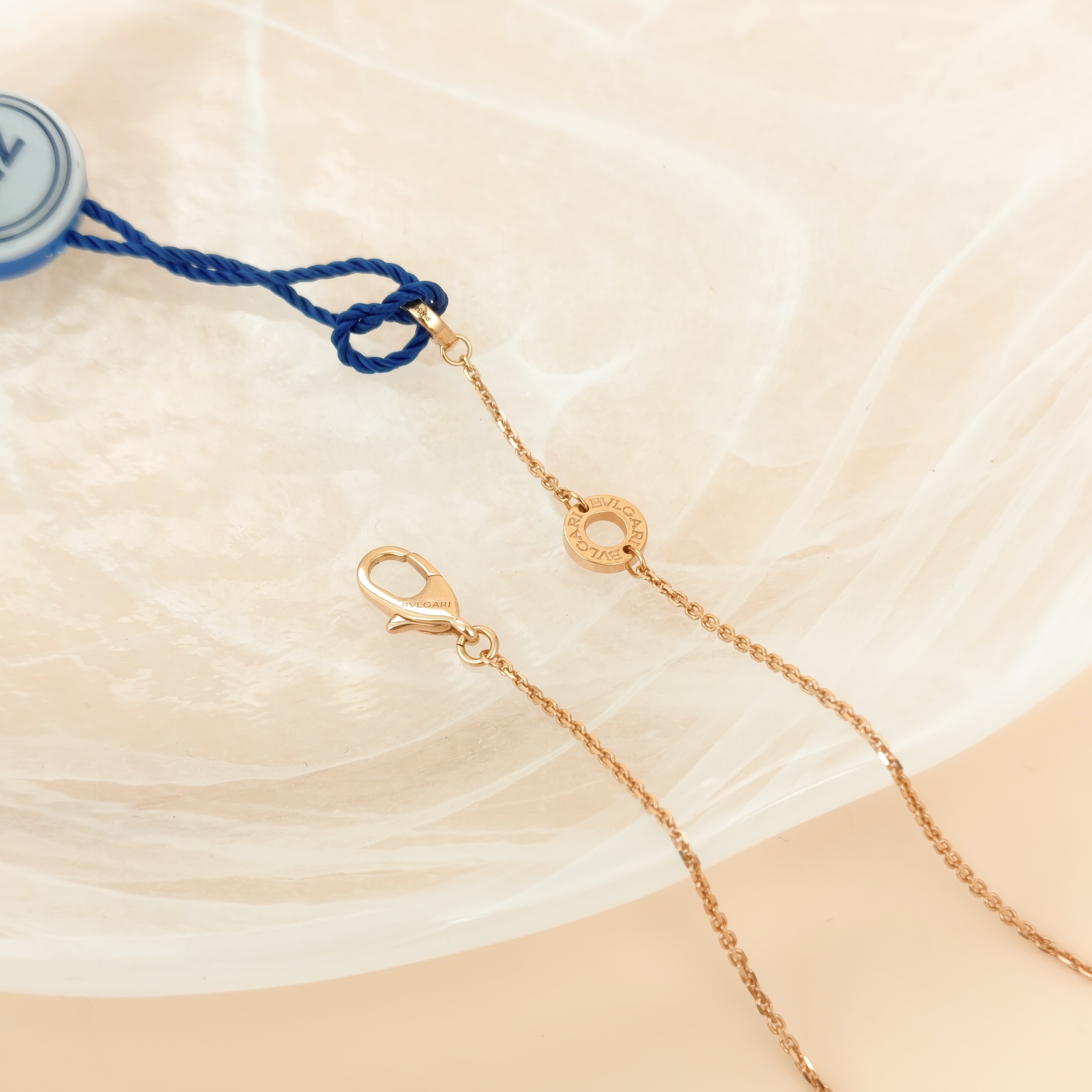 Bvlgari Necklace DIVAS’ DREAM Collection Diamond18KR ose Gold Small Pendant1.5cm 44cm — cover view 7 of 10