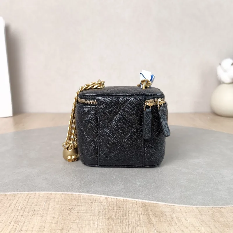 Chanel Crossbody Bag Edition Black Grained Calfskin nano 10 × 7 × 9 cm — cover view 2 of 5