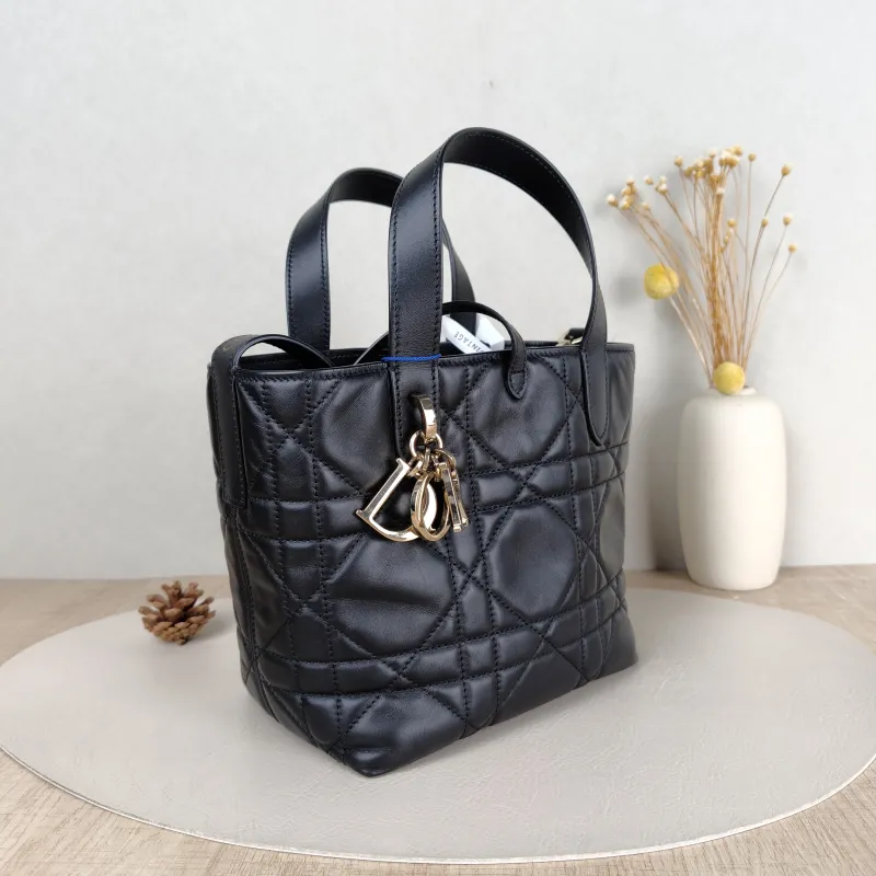 DIOR Shoulder Bag TOUJOURS Edition Black Calfskin Small 18.5 × 12 × 18.5 cm — cover view 6 of 6