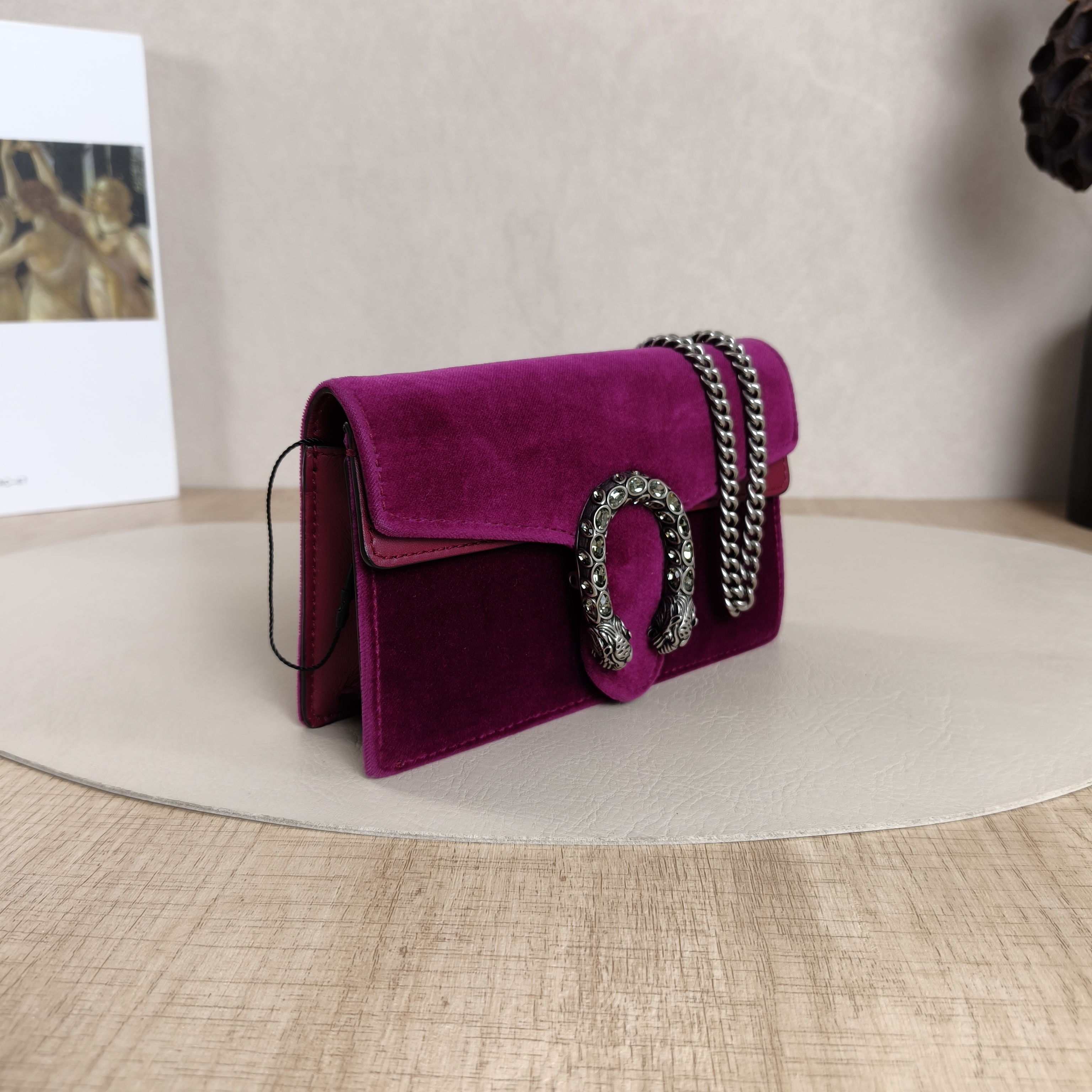 GUCCI Crossbody Bag Dionysus Velvet · Calfskinmini16.5 × 4.5 × 10 cm — cover view 9 of 10