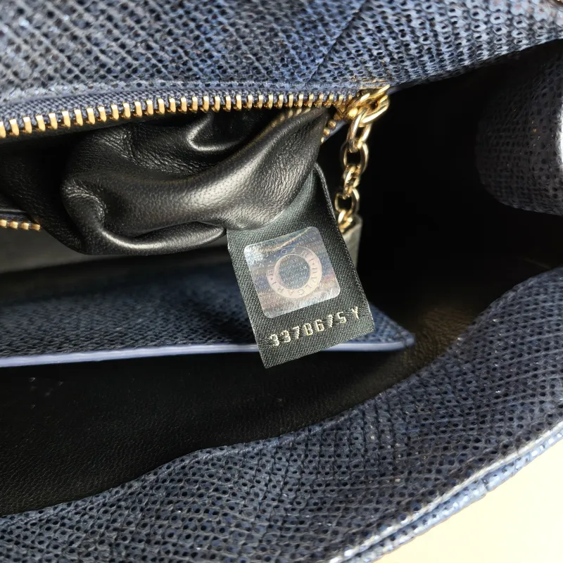Bvlgari Crossbody Bag Serpenti Cabochon Navy Small 21.5 × 7 × 15 cm — detail view 6 of 11