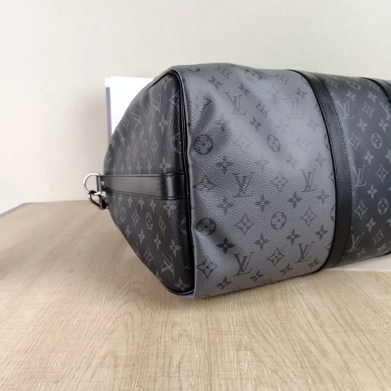 Louis Vuitton Crossbody Bag Keepall 50 Shoulder Strap Edition Black · Grey PVC One Size50 × 23 × 29 cm — detail view 2 of 11