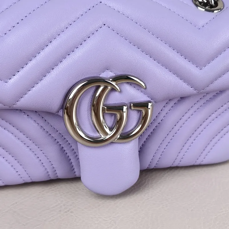 GUCCI Crossbody Bag GG Marmont Small Marmont 22 Lambskin Small 22 × 6 × 13 cm — detail view 5 of 12