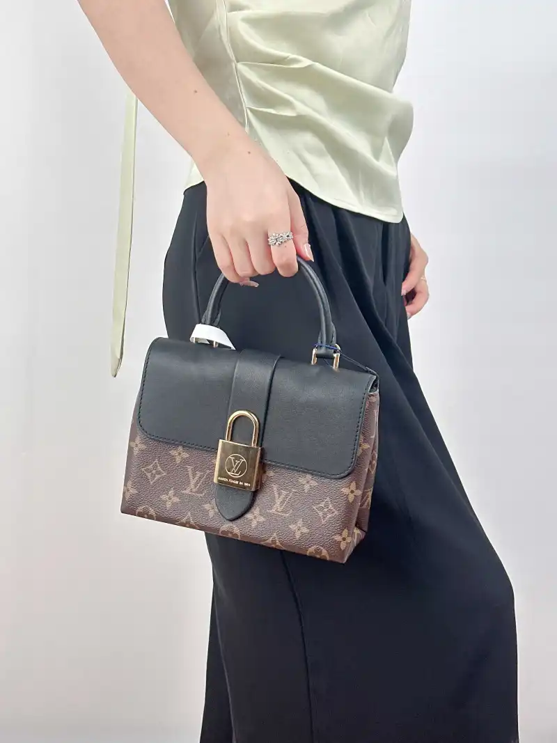 Louis Vuitton Crossbody Bag Locky BB Black PVCBB20 × 7.5 × 16 cm — on-model view 1 of 2