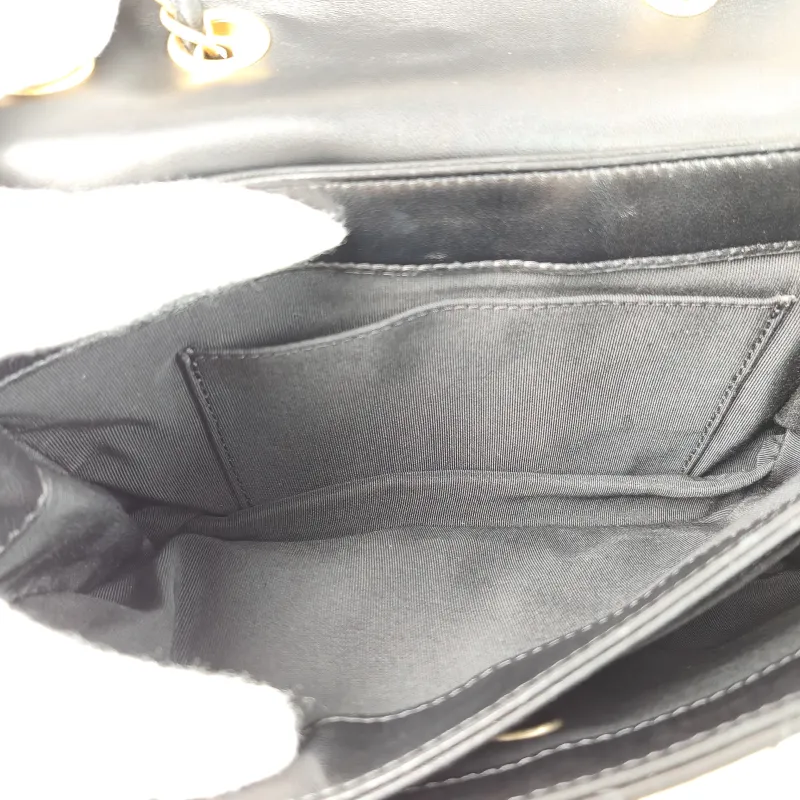 Chanel Crossbody Bag Crossbody Bag Black with Gold-Tone Hardware Lambskin One Size 24 × 7 × 15 cm 24 — detail view 7 of 13