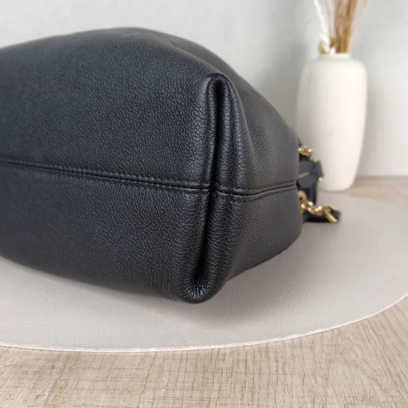 Louis Vuitton Crossbody Bag BUNDLE Black Empreinte Embossed Calfskin Monogram Medium28 × 11.5 × 20 cm — detail view 11 of 12