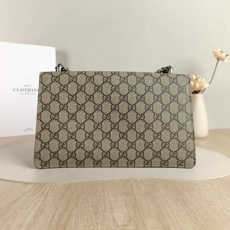GUCCI Shoulder Bag Dionysus Monogram PVC Medium 28 × 9 × 17 cm — cover view 4 of 5