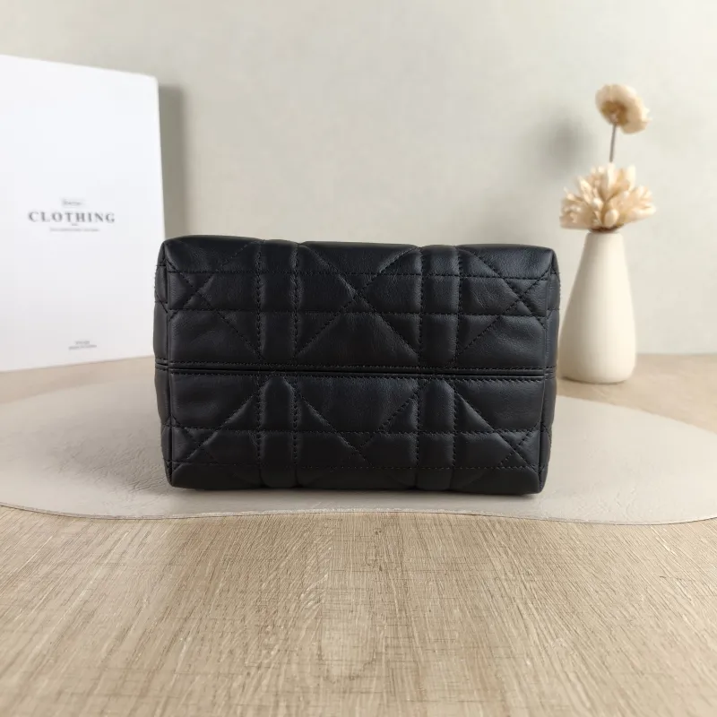 DIOR Shoulder Bag TOUJOURS Edition Black Calfskin Small 18.5 × 12 × 18.5 cm — cover view 2 of 6