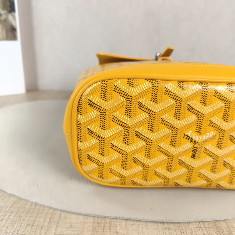 GOYARD Crossbody Bag ALPIN Backpack Yellow PVC Mini 19 × 9.5 × 23 cm — detail view 5 of 14