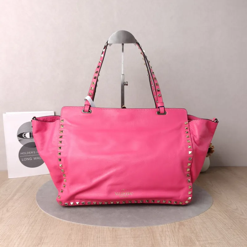 Valentino Top Handle Bag Tote Bag Red Calfskin One Size32 × 13 × 26 cm
