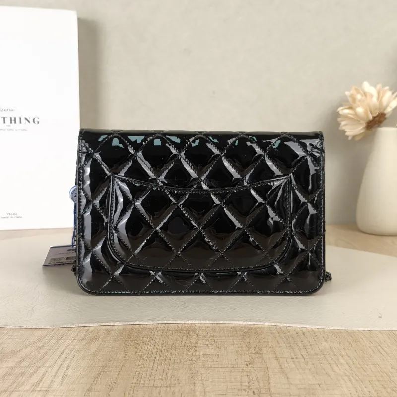 Chanel Crossbody Bag2.55 woc Black Waxed Leather Calfskin19.2 × 3.5 × 12.3 cm — cover view 6 of 6