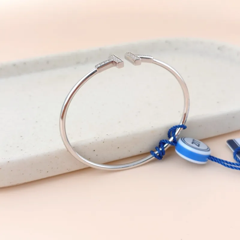 Tiffany&Co. Bangle TC ollection T White Gold White Gold18KW hite Gold Diamond One Size15cm โ cover view 2 of 7