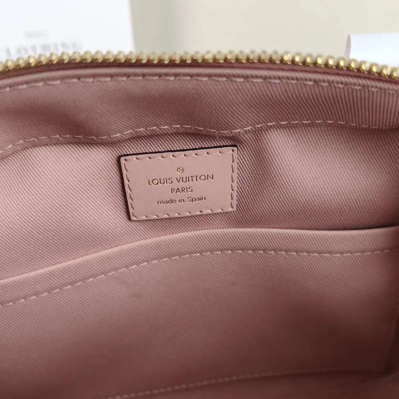 Louis Vuitton Crossbody Bag Saintonge Camera Bag Pink PVC Small 22 × 8 × 16 cm — detail view 10 of 10