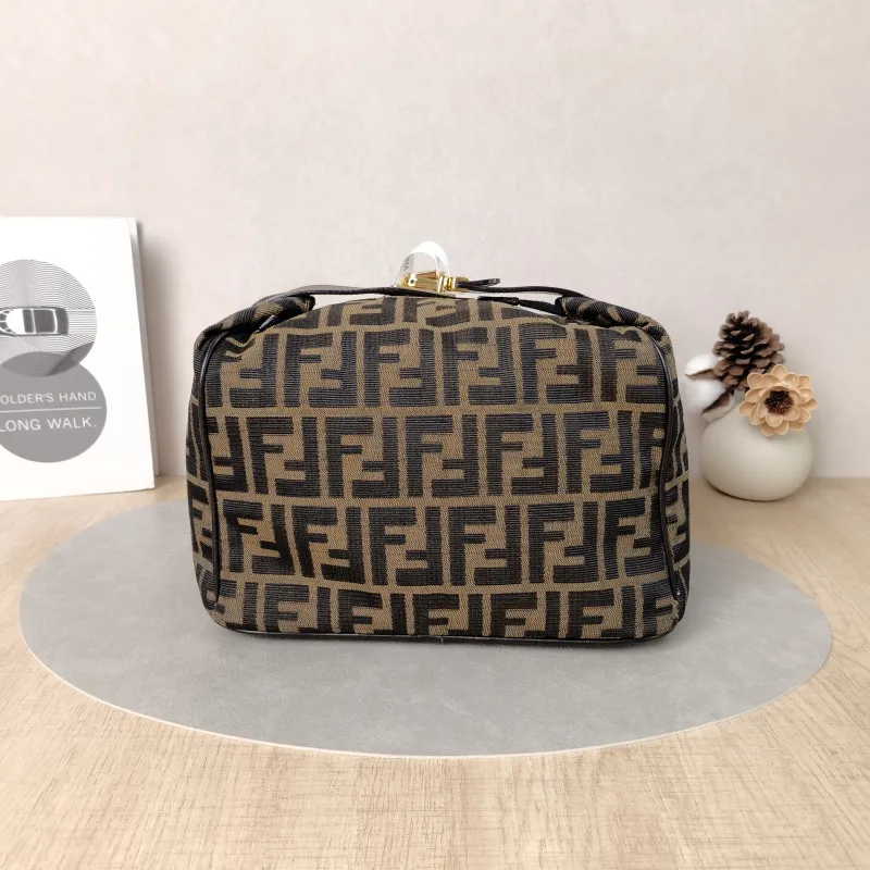 FENDI Top Handle Bag Top Handle Bag Monogram Canvas One Size26 × 6 × 21 cm — cover view 3 of 5