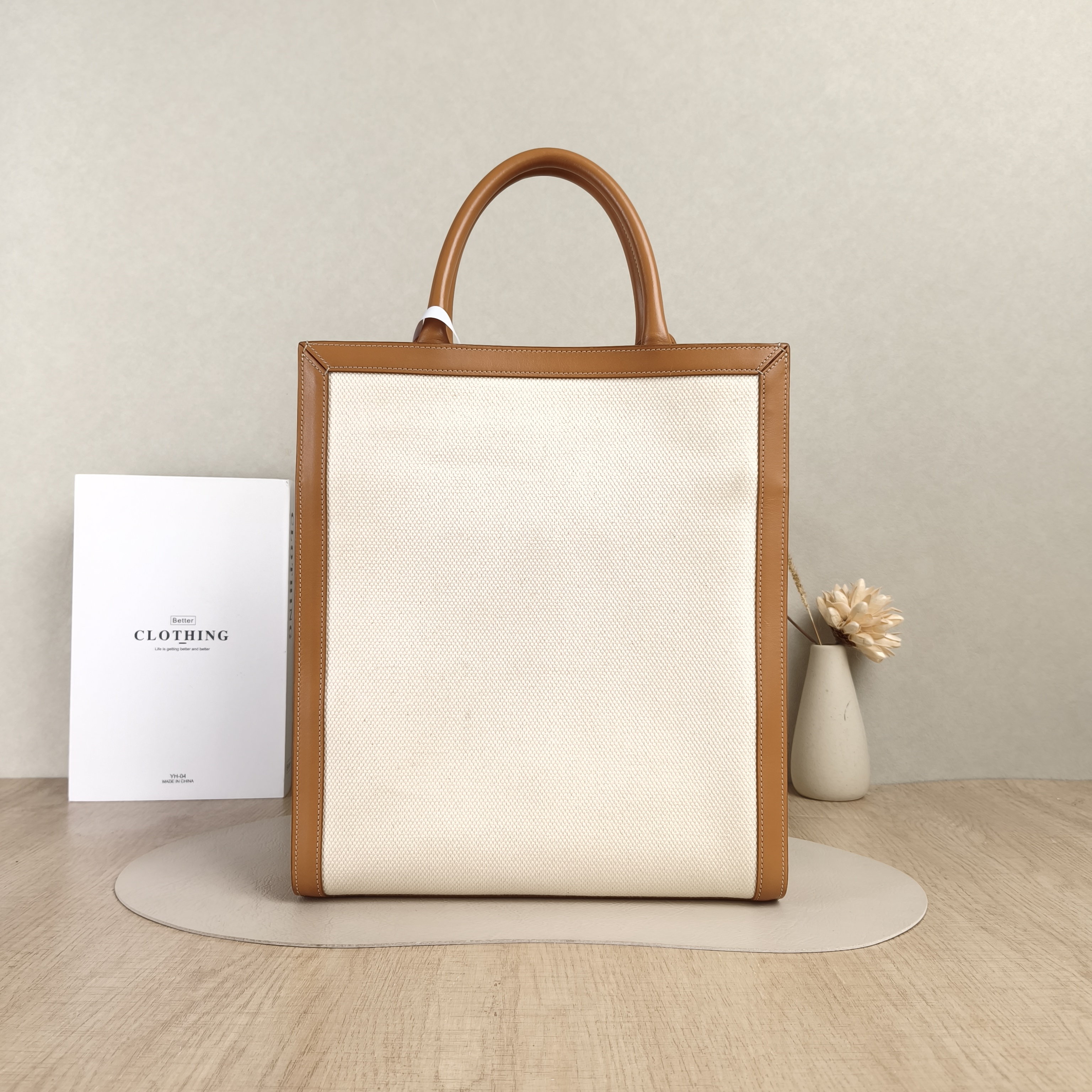 CELINE Crossbody Bag CABAS Colorblock Canvas Small28.5 × 8 × 33 cm — cover view 4 of 5