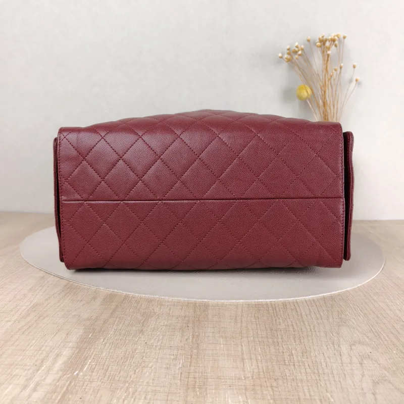 Chanel Shoulder Bag 25Bag Red Grained Calfskin Medium 30 × 15 × 40 cm — cover view 2 of 5