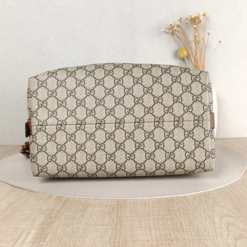 GUCCI Shoulder Bag Padlock Tote Monogram Brown Canvas 28.5 × 15 × 22.5 cm — cover view 3 of 5