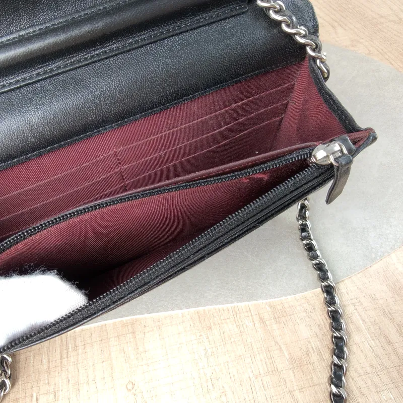 Chanel Crossbody Bag Classic Flap WOC CF WOCWOC Bag Black Lambskin Mini 19.2 × 3.5 × 12.3 cm 20 — detail view 3 of 13