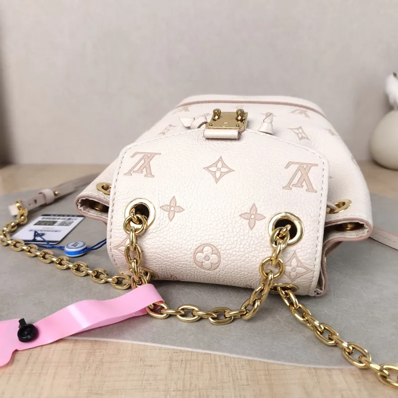 Louis Vuitton Backpack NANO NOÉ Backpack Beige Calfskin nano 15 × 10 × 19 cm — detail view 7 of 12