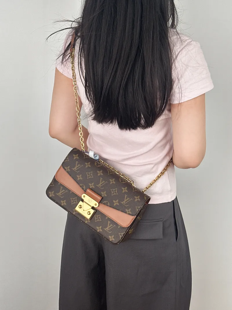 Louis Vuitton Crossbody Bag Marceau Chain Bag Caramel PVC · Calfskin One Size24.5 × 6.5 × 15 cm — on-model view 1 of 2