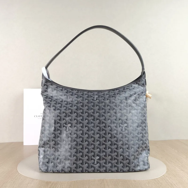 GOYARD Shoulder Bag Boheme Hobo​ Grey ine Canvas Small 43 × 14 × 27 cm — cover view 3 of 4