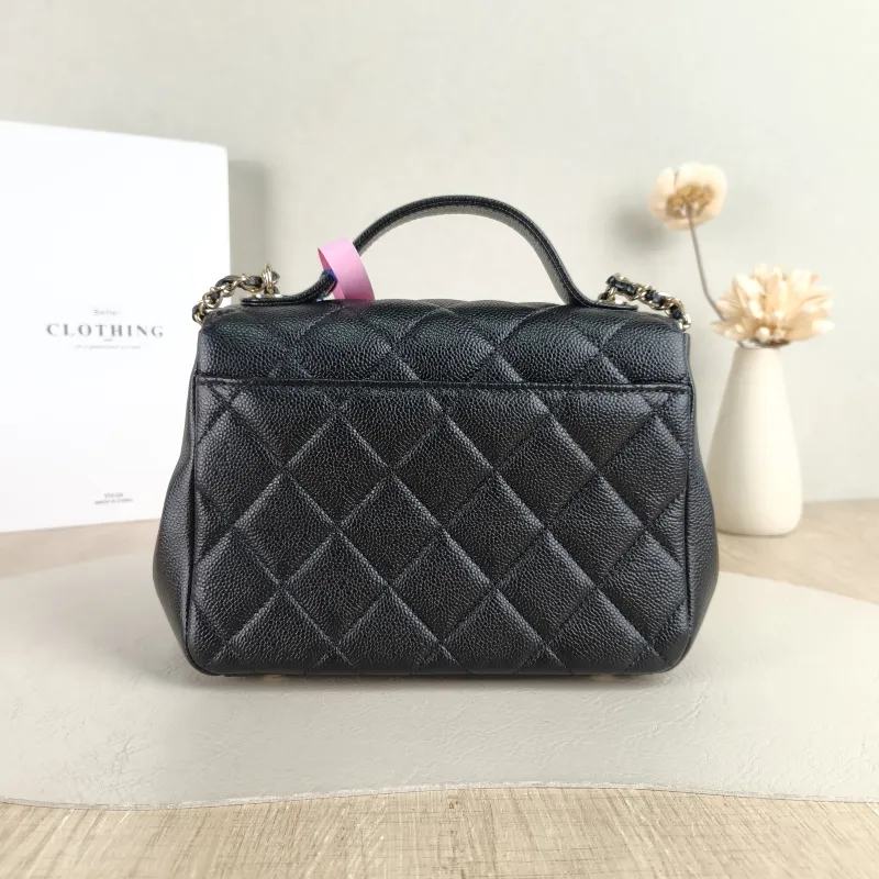 Chanel Crossbody Bag affinity Messenger Bag Black Grained Calfskin Small 19 × 7 × 14 cm — cover view 3 of 5