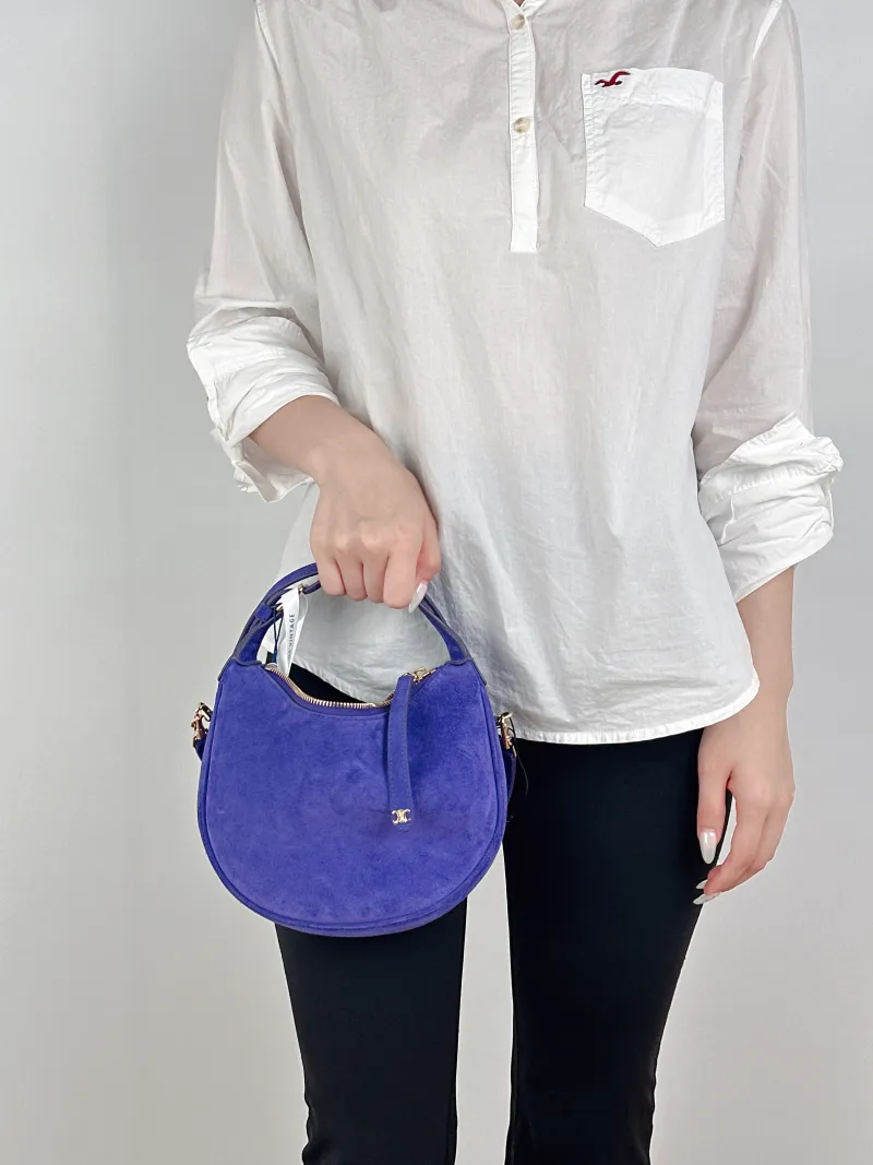 CELINE Crossbody Bag TEEN LULU hobo Calfskin Small21 × 5 × 24 cm — on-model view 1 of 2