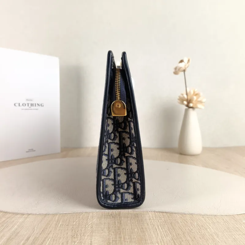DIOR Clutch 30 Montaigne Dea Clutch Blue Canvas One Size 26 × 7 × 20 cm — detail view 5 of 11