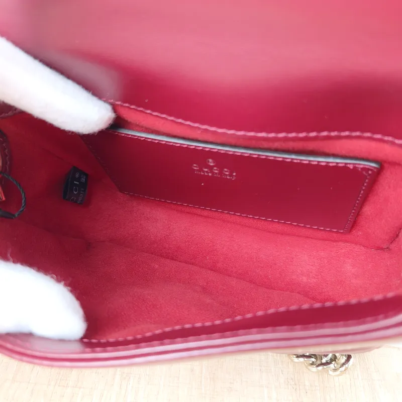 GUCCI Crossbody Bag GG Marmont Marmont Edition Calfskin Mini 17 × 6 × 13 cm — detail view 13 of 15