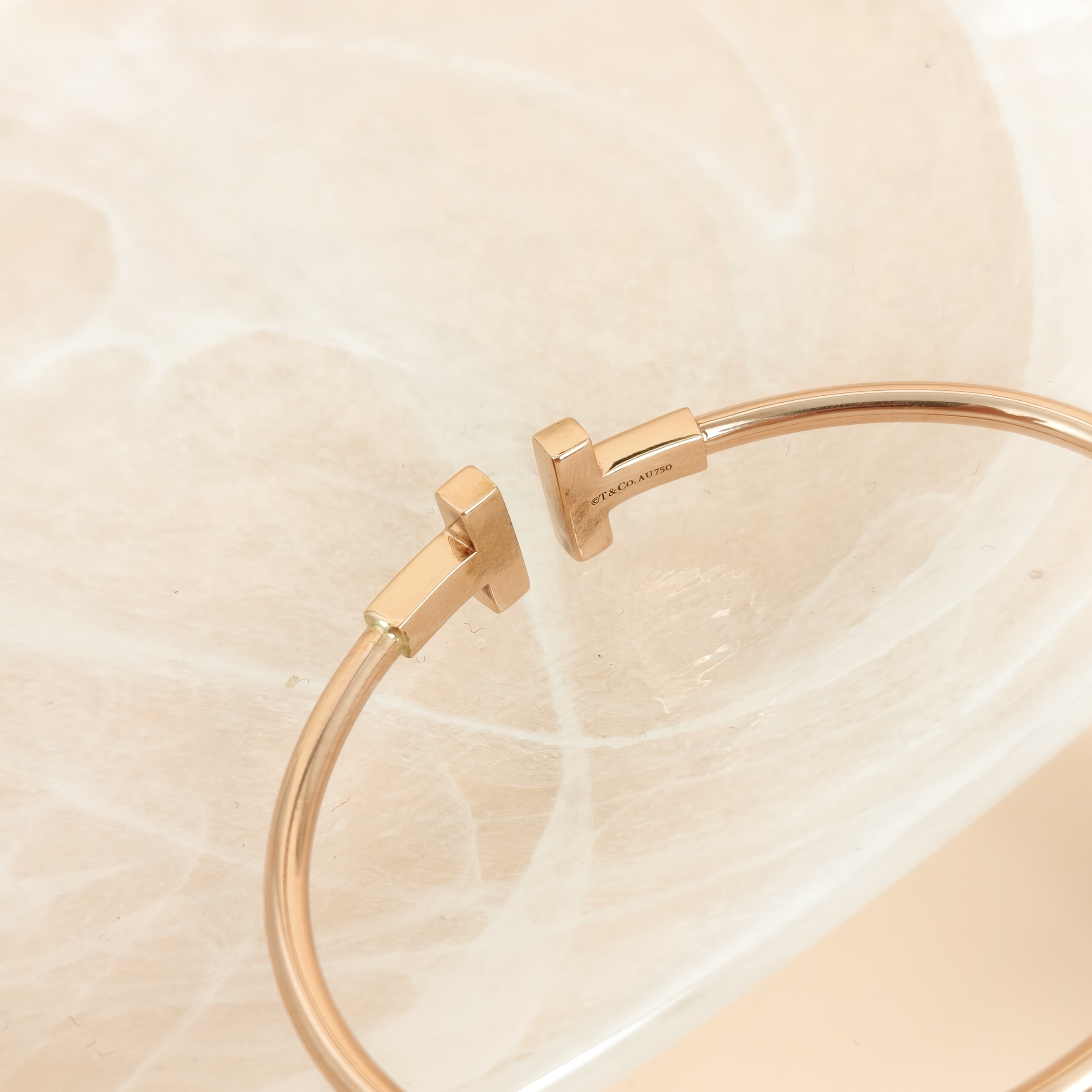 Tiffany&Co. Bangle T Collection T Rose Gold Gold18KR ose Gold Large15.4 — cover view 6 of 8