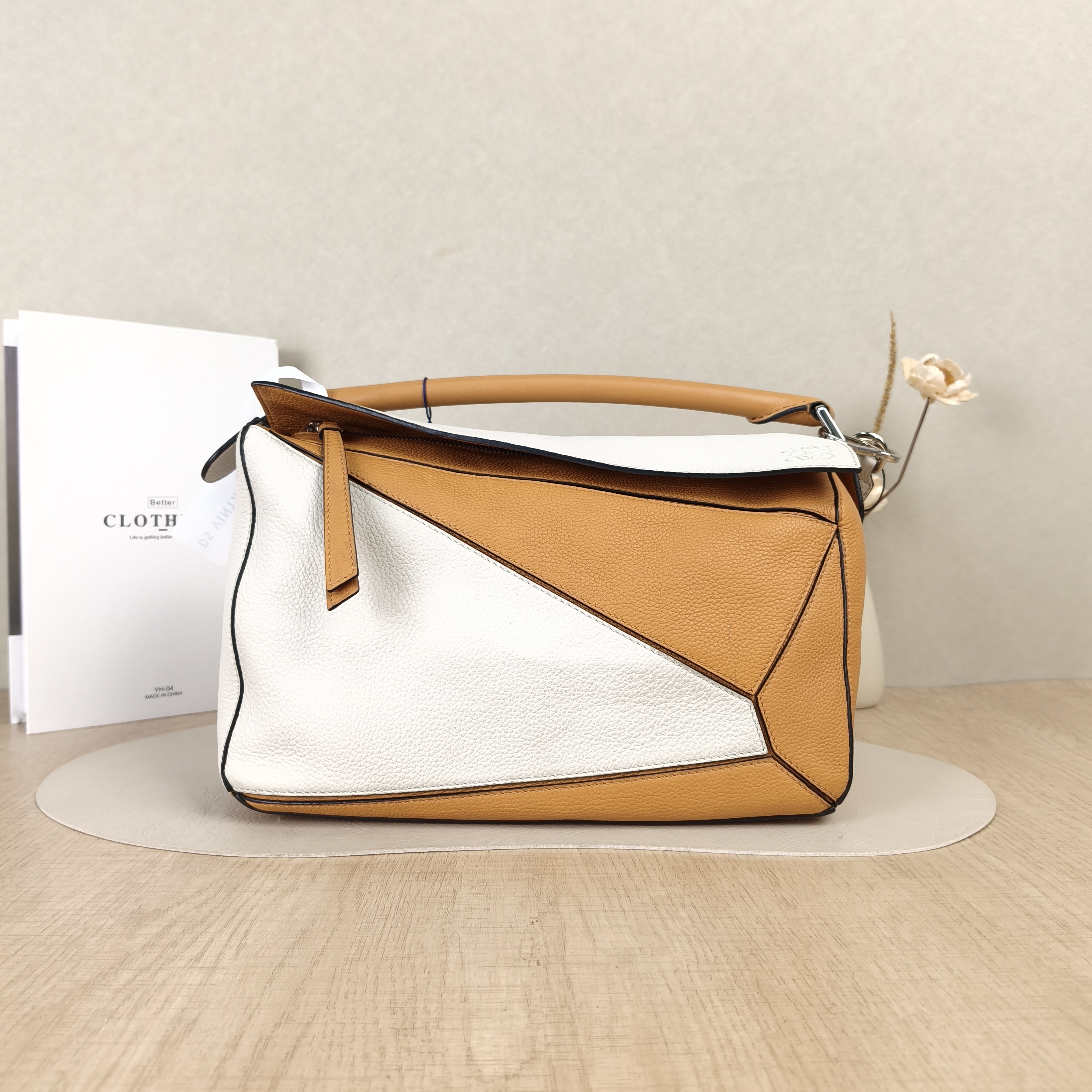 LOEWE Crossbody Bag Puzzle Colorblock Calfskin Medium29 × 14 × 19.5 cm