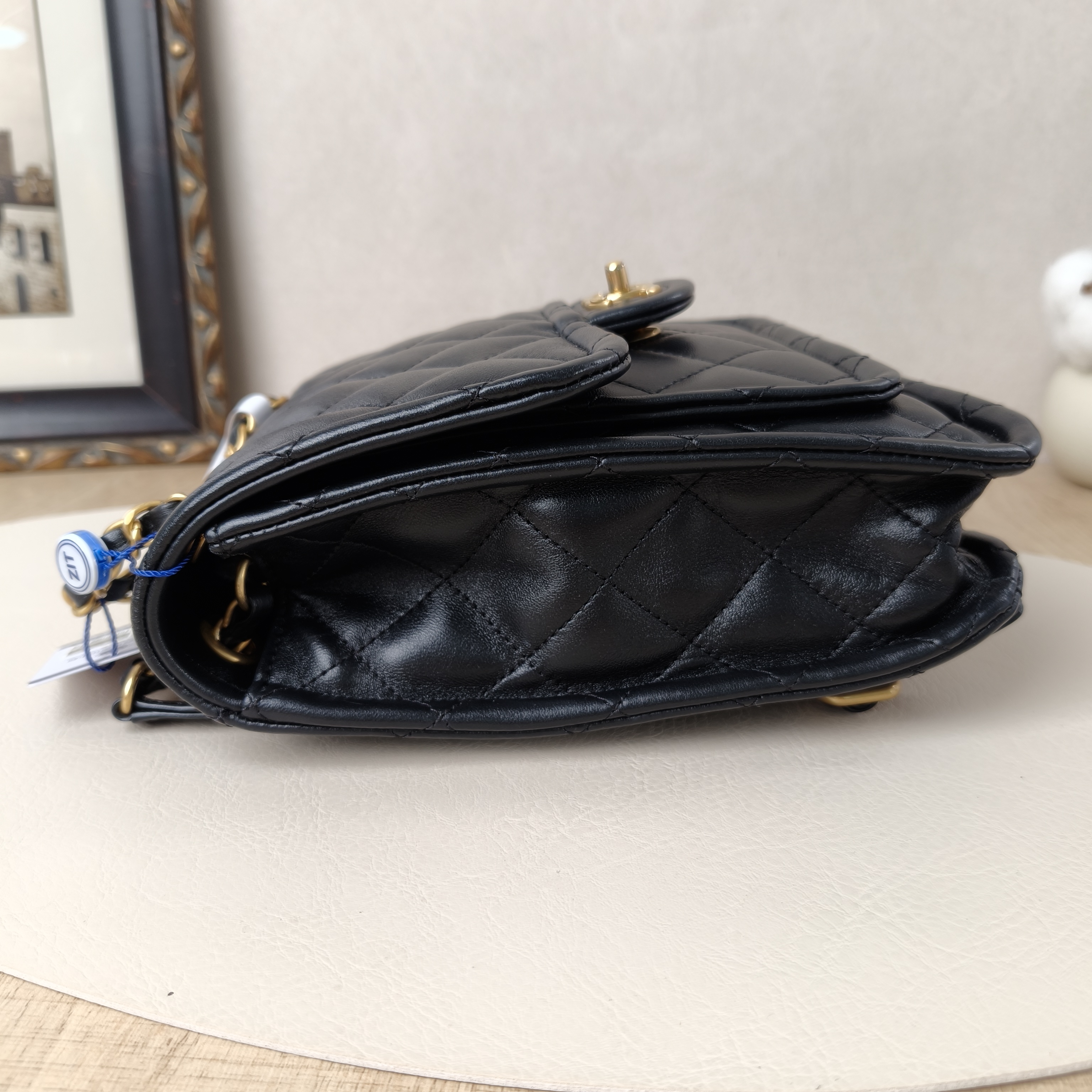 Chanel Backpack Backpack Black Lambskin One Size18 × 5 × 22 cm — cover view 2 of 10