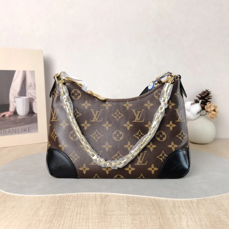 Louis Vuitton Crossbody Bag Boulogne PVC Small 26 × 9.5 × 16 cm
