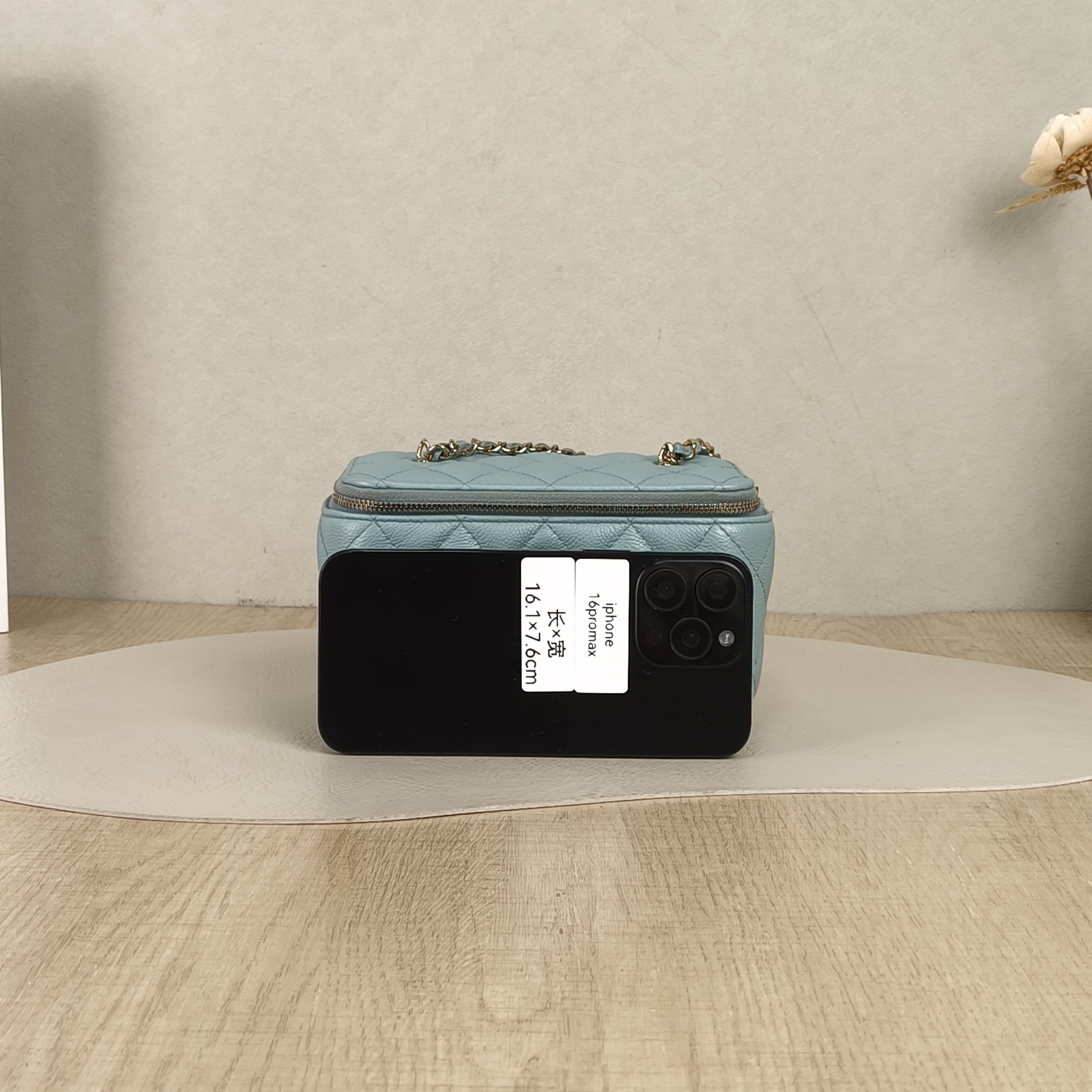 Chanel Crossbody Bag Edition Blue Calfskin One Size16 × 8 × 9.5 cm — cover view 6 of 6