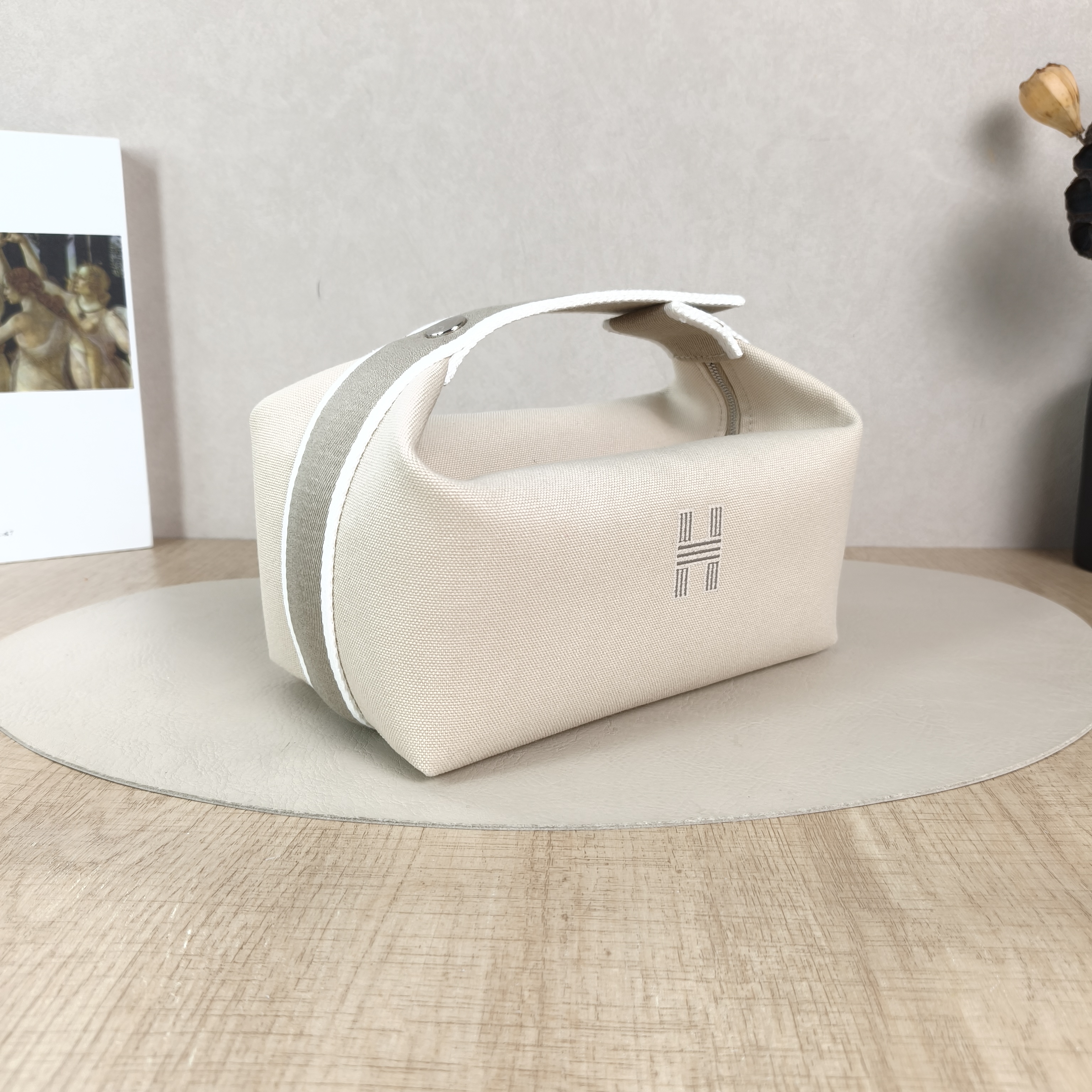 Hermès Top Handle Bagbride-a-brac White Canvas Small21 × 12 × 27 cm — cover view 5 of 5