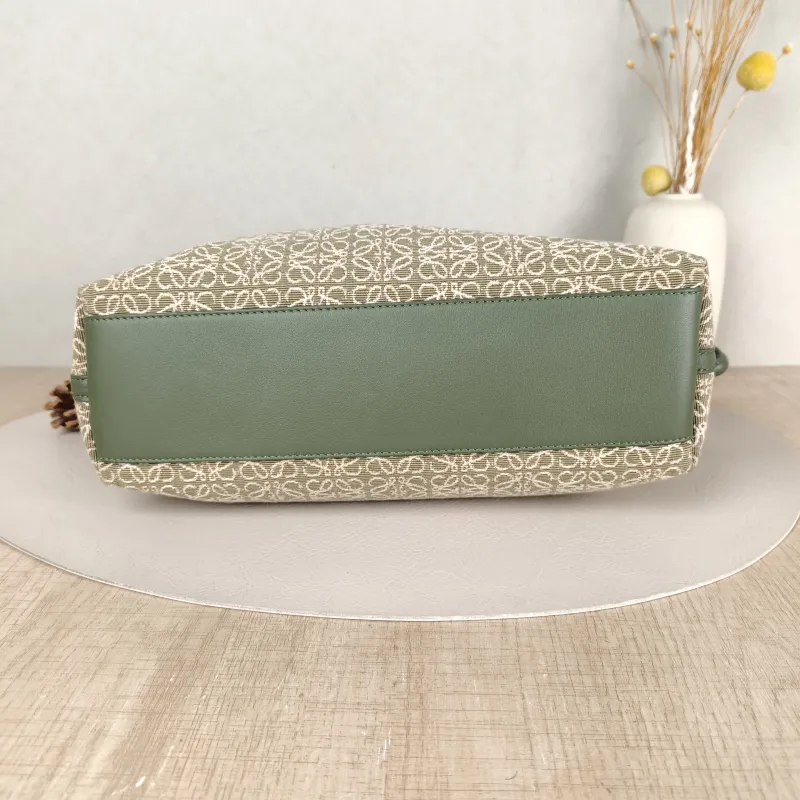 LOEWE Crossbody Bag Flamenco Green Monogram Canvas Medium30 × 10.5 × 24.5 cm — cover view 5 of 5