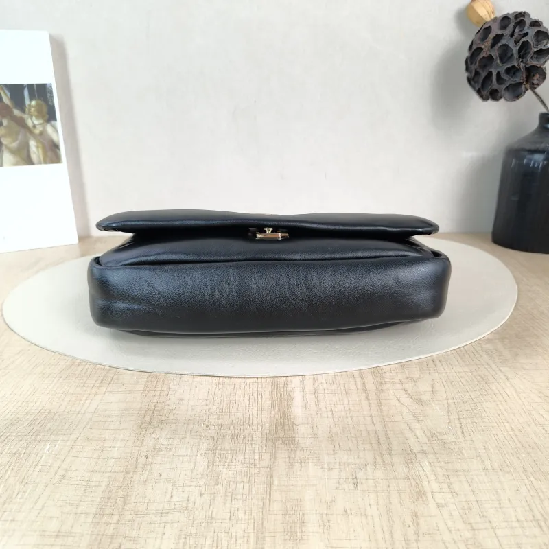GUCCI Crossbody Bag GG Milano Collection Shoulder Bag Black Lambskin Small 26 × 6 × 14 cm — cover view 5 of 5
