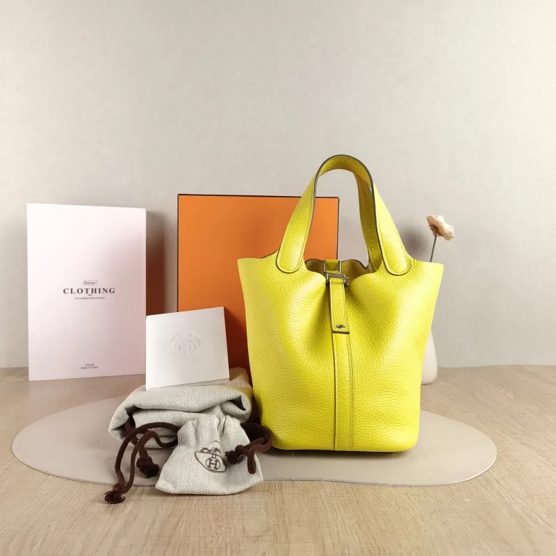 Hermès Top Handle Bag Picotin Lock 18 18 9R TC Calfskin Small 18 × 13 × 18 cm Y — cover view 6 of 6