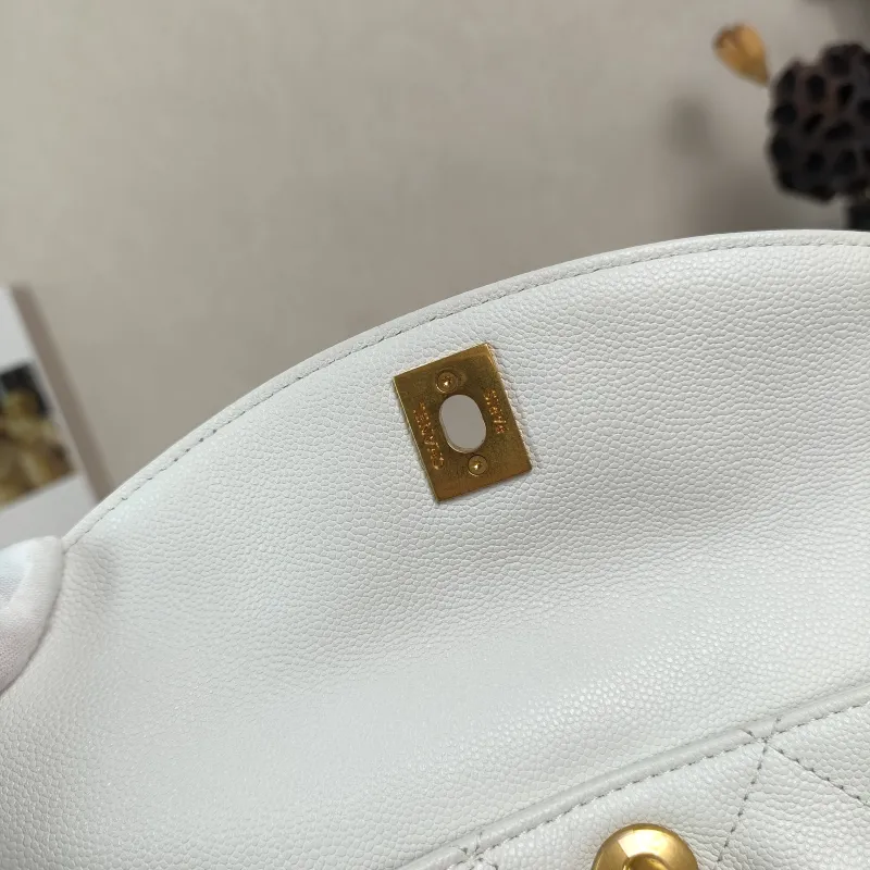 Chanel Shoulder Bag supple twins White Grained Calfskin Small24.5 × 5 × 19 cm — detail view 15 of 15