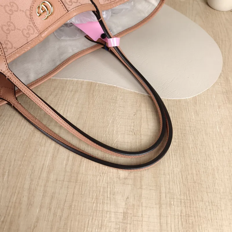 GUCCI Shoulder Bag ophidia GG Tote Bag Pink Canvas One Size 40 × 19 × 32 cm — detail view 3 of 12