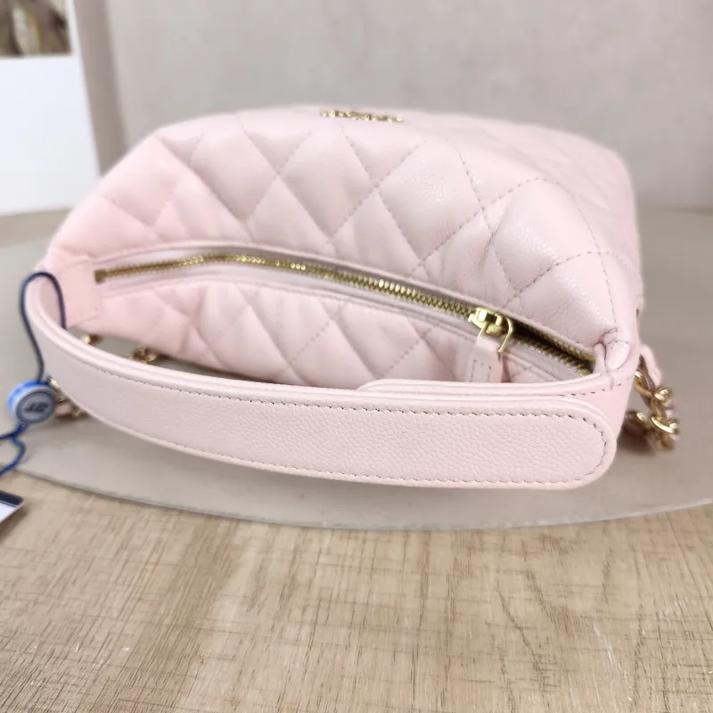 Chanel Crossbody Bag Crossbody Bag Pink Grained Calfskin One Size 16 × 6.5 × 12.5 cm — detail view 5 of 11