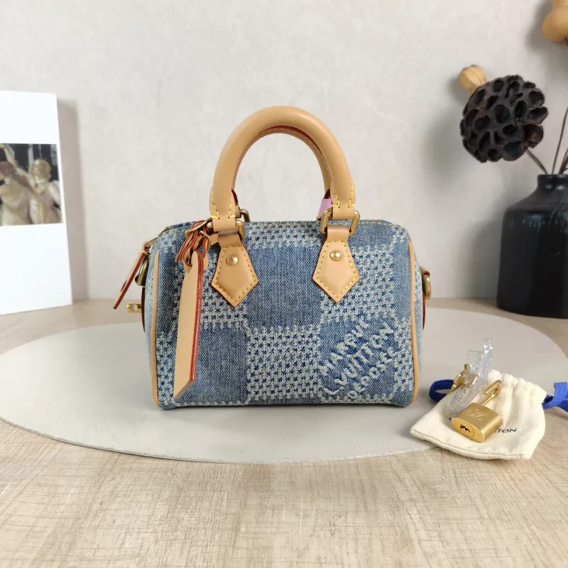 Louis Vuitton Crossbody Bag Speedy Nano Blue nano 16 × 7.5 × 10 cm — cover view 4 of 6