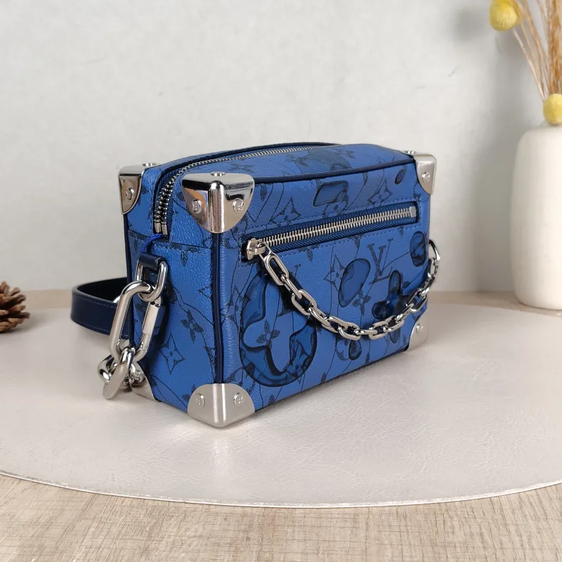 Louis Vuitton Crossbody Bag SOFT TRUNK Box Navy PVC Mini 18.5 × 8 × 13 cm — cover view 2 of 5