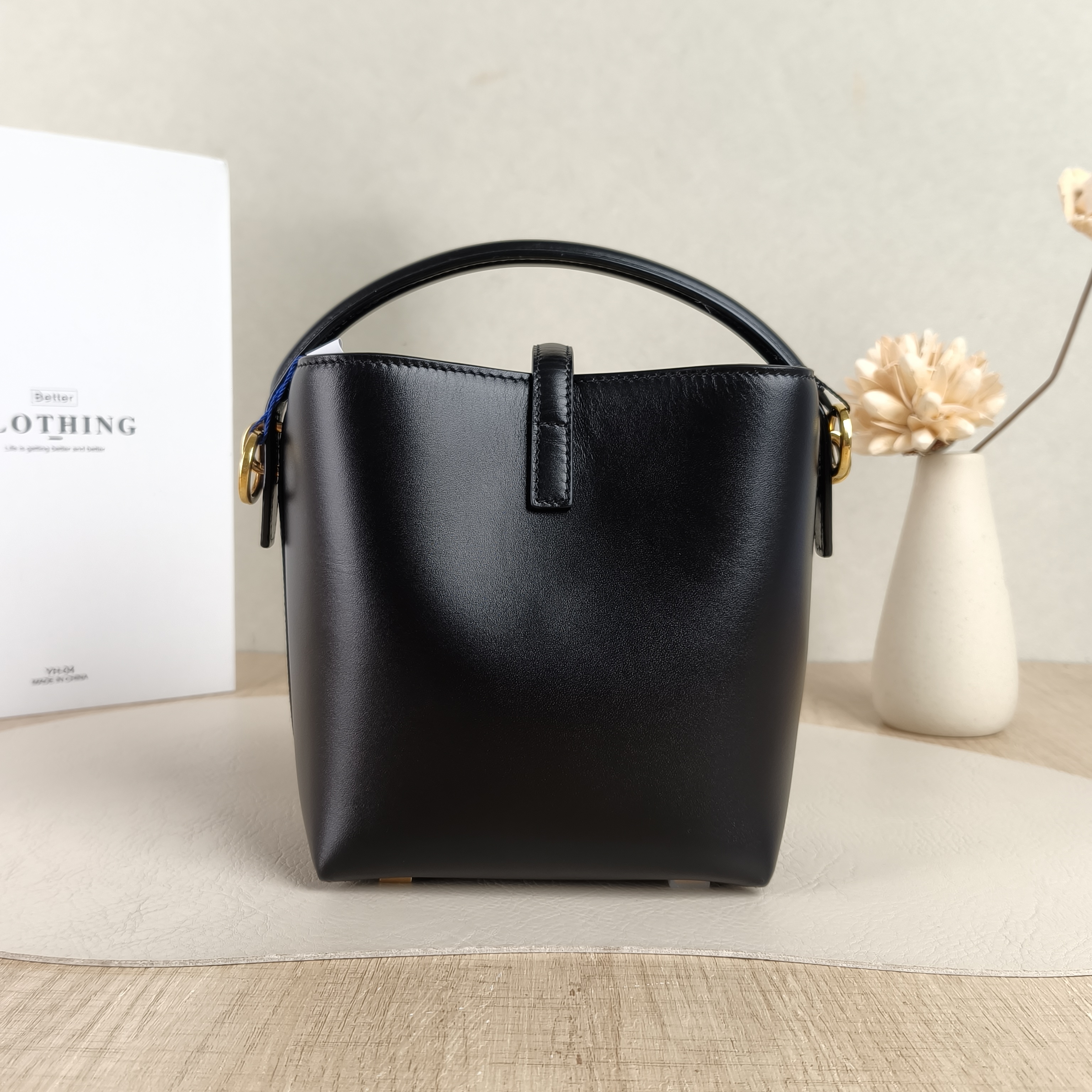 SAINT LAURENT Shoulder Bag LE 37 Black Calfskinmini13 × 6 × 15 cm — cover view 3 of 5