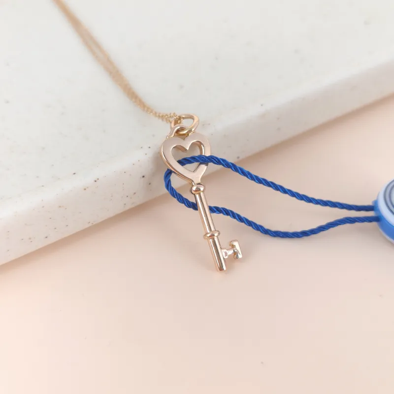 Tiffany&Co. Pendant Keys Collection Necklace Gold18k One Size43cm โ cover view 2 of 7