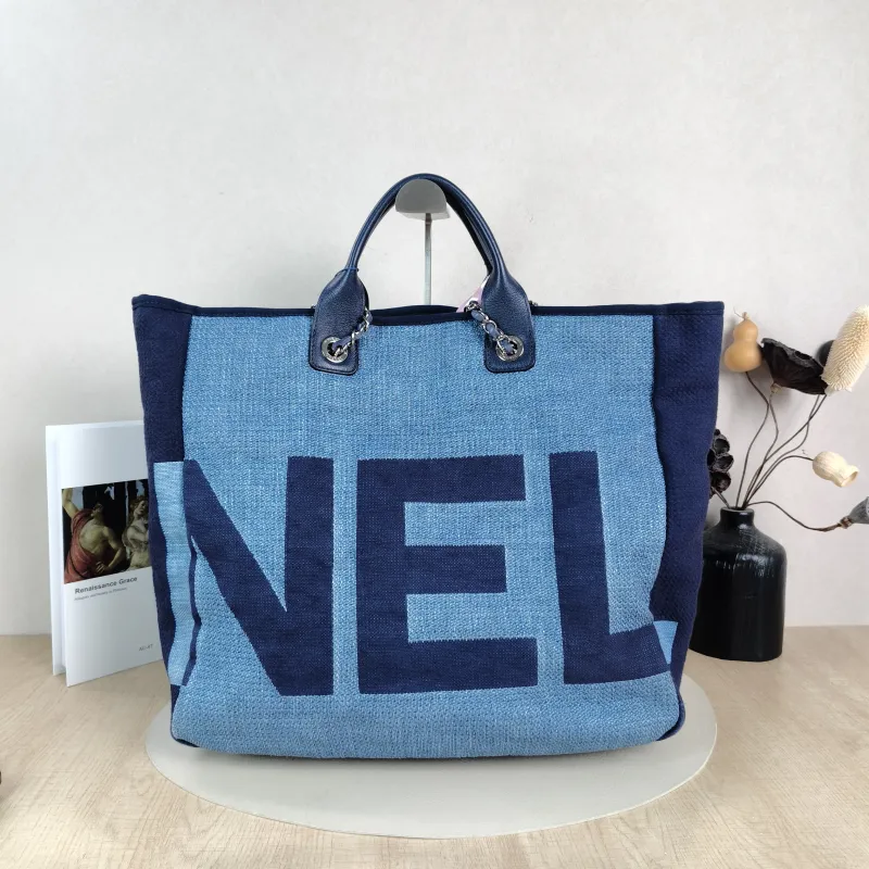 Chanel Shoulder Bag Blue Woven 37 × 14 × 35 cm 25 — cover view 3 of 5